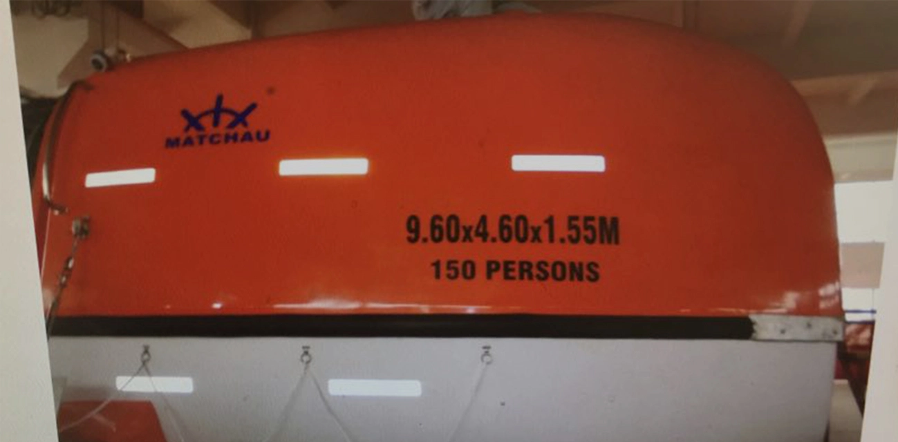 A Project Which Uses Matchau's 9.6m Length 150 Persons Partially Enclosed Lifeboat
