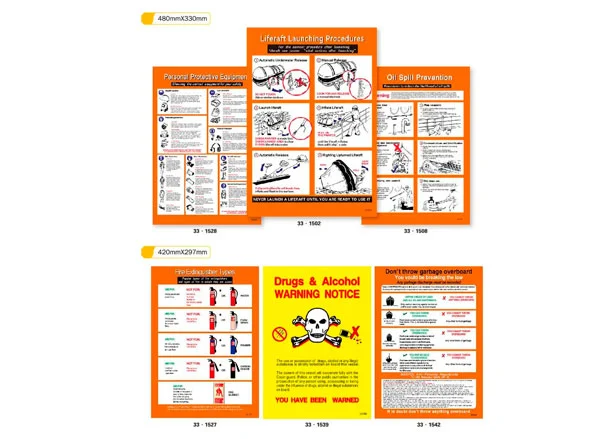 marine safety signs and symbols